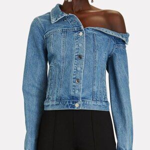 RtA Rebecca Off-the-Shoulder Denim Jacket